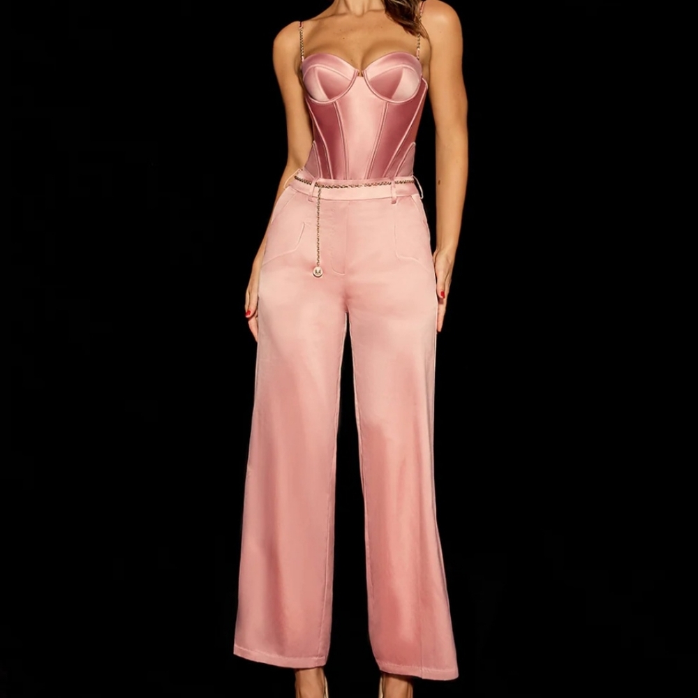 Lauren Dusty Rose wide leg pant